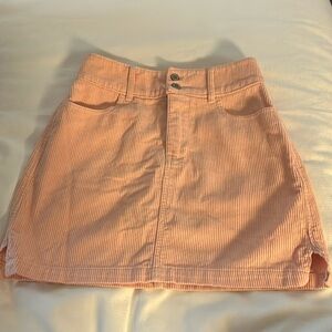 Hollister Corduroy Pink Skirt